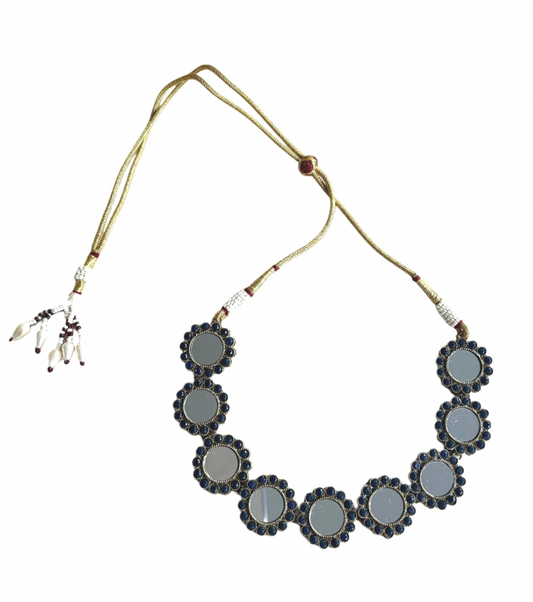 CHOKER ESPEJOS NAVY