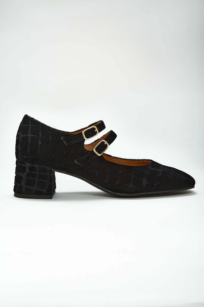 Tacón midi Pigalle Negro