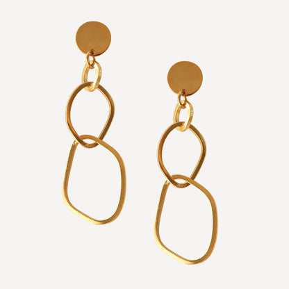 Pendientes dorados mujer EMOLA